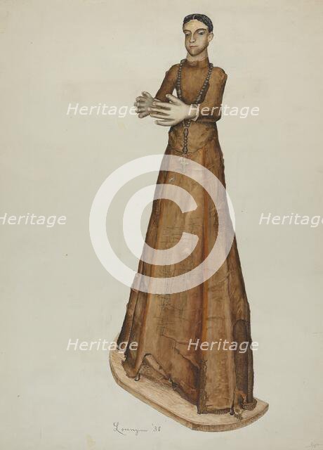 Santo-bulto, 1938. Creator: Eldora P. Lorenzini.