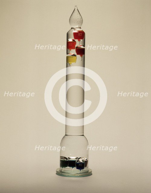 'Galileo's thermometer', 1592. Artist: Galileo Galilei
