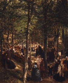 Sermon in the Beech Grove near Kösen, 1868. Creator: Menzel, Adolph Friedrich, von (1815-1905).
