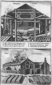 Die Saltzpan zu Hallstätt. (From: Topographia Provinciarum), 1679. Artist: Merian, Caspar (1627-1686)