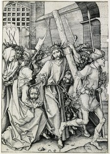 Christ carrying the cross, late 15th century. Artist: Martin Schongauer.