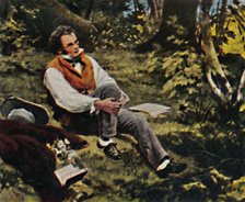 'Franz Schubert 1797-1828. - Gemälde von J. Schmid', 1934. Creator: Unknown.