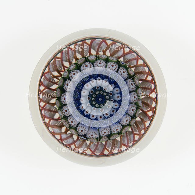 Paperweight, France, c. 1845-60. Creator: Saint-Louis Glassworks.