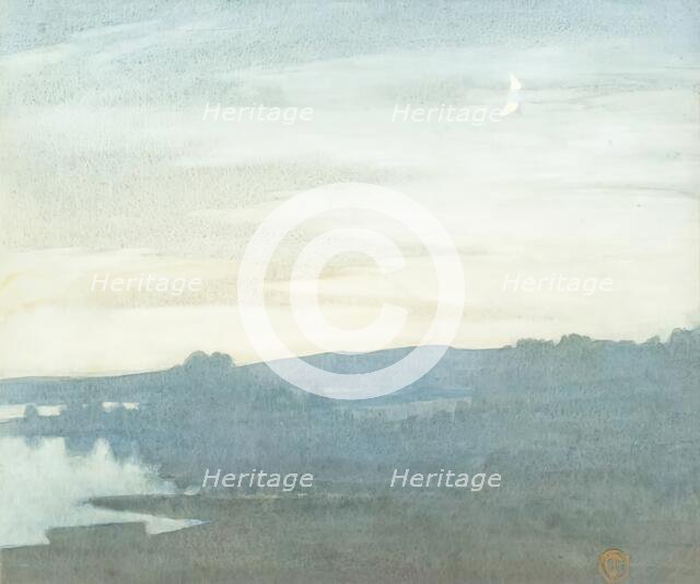 Twilight Landscape, c1880-1920. Creator: James Cadenhead.