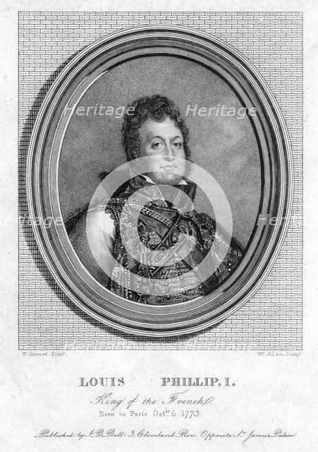 Louis Philippe I, King of France, 19th century.Artist: W Alais
