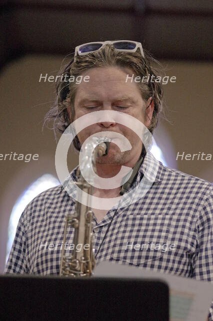 Alex Bondono, Alex Bondono’s Horace Silver Sextet, Jazz at St Andrews Church, Hove, July 2022. Creator: Brian O'Connor.