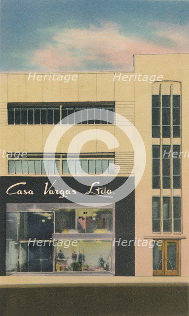 'The Modern Department Store Casa Vargas Ltda., Barranquilla', c1940s. Artist: Unknown.