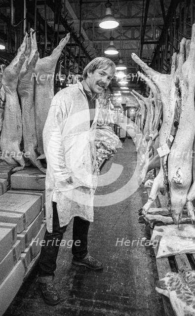 Smithfield Meat Market, City of London, January 1980. Creator: Peter Thompson.