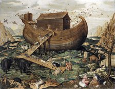 The Noah's Ark on Mount Ararat, 1570. Artist: De Myle, Simon (active ca. 1570)