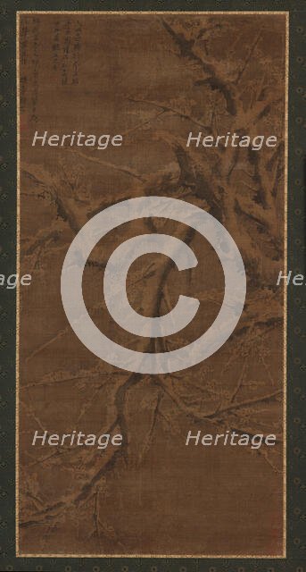 Snow-laden branches of a plum-tree, Ming dynasty, 15th-16th century. Creator: Unknown.