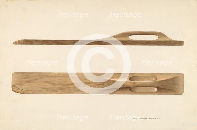 Bishop Hill: Mangle, c. 1936. Creator: Wellington Blewett.