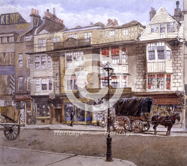 Bishopsgate (Street), London, 1886. Artist: John Crowther