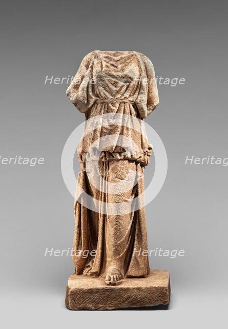 Statuette of a Kore, 350-300 BC. Creator: Unknown.