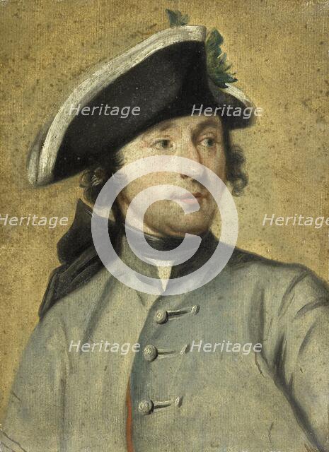 Portrait of Ludolf Backhuysen II, Painter and Dragoon, Grandson of the Marine Painter Ludolf Backhuy Creator: Cornelis Troost.