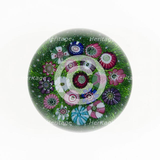 Paperweight, Clichy, 19th century. Creator: Clichy Glassworks.