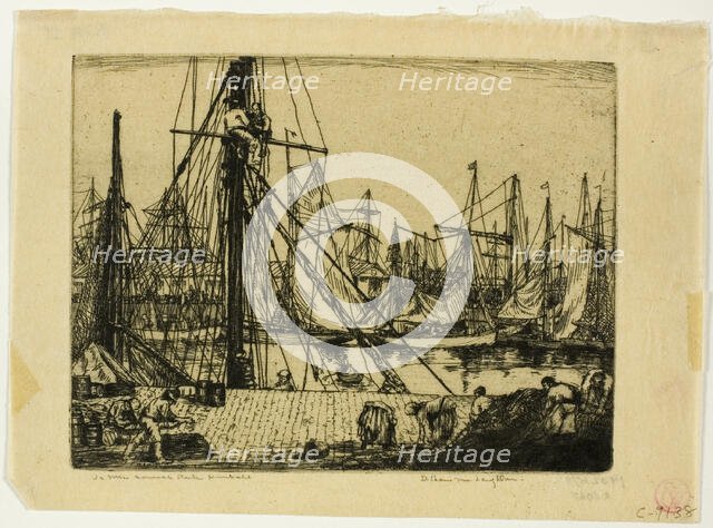 Fishing Boats, Boulogne-sur-Mer, 1902. Creator: Donald Shaw MacLaughlan.