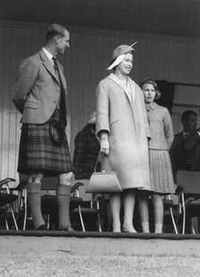 Queen Elizabeth attendeds the Braemar Games, Scotland, September 1961. Artist: Unknown