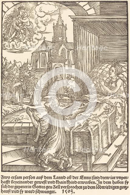 Zwo ersam person auf dem Lannd ..., 1503. Creator: Master of the Legend Scenes.