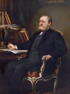 Dr. Karl von Stremayr, President of the Supreme Court, 1882/1883. Creator: August Eisenmenger.