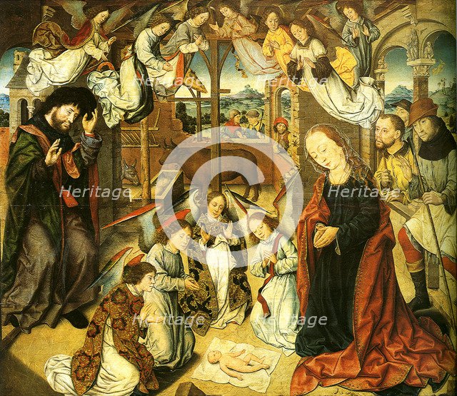 The Adoration of the Shepherds, c. 1500. Artist: Bouts, Aelbrecht (1451/54-1549)