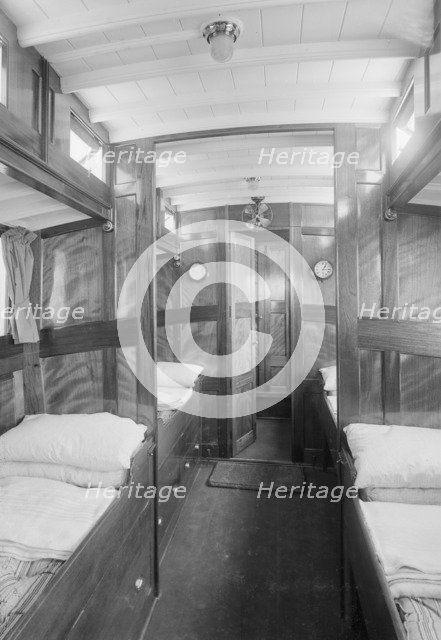 Interior of cabin on cabin cruiser D.G.S.P., 1913. Creator: Kirk & Sons of Cowes.
