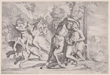 The education of Achilles, 1650-55. Creator: Giovanni Cesare Testa.