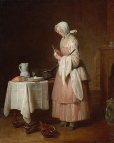 The Attentive Nurse, 1747. Creator: Jean-Simeon Chardin.