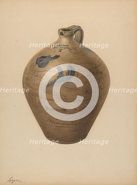 Jug, 1941. Creator: Giacinto Capelli.