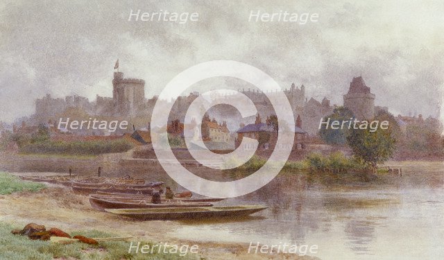 'Windsor Castle in the Gloom', c1874-1914. Artist: Newton Benett