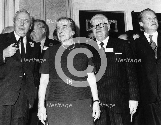 Golda Meir (1898-1978), Israeli Prime Minister. Artist: Unknown