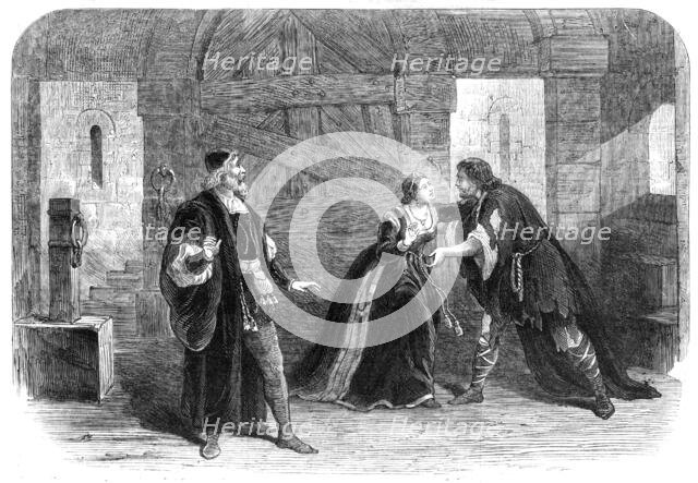 Scene from "The Watch-Cry," at the Lyceum Theatre, 1865.  Creator: Unknown.