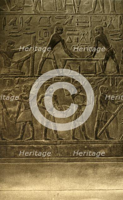 'Saqqara - Tomb of Ti Mural Paintings', c1918-c1939. Creator: Unknown.