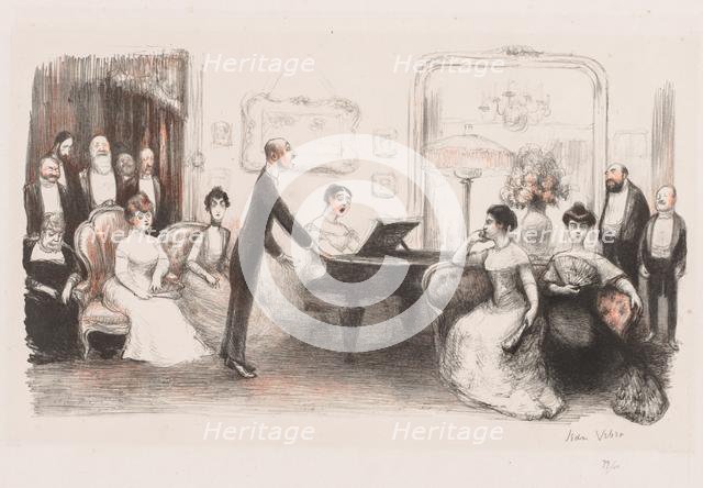 La Soirée Bourgeoise, 1907. Creator: Jean Veber (French, 1868-aft 1907).