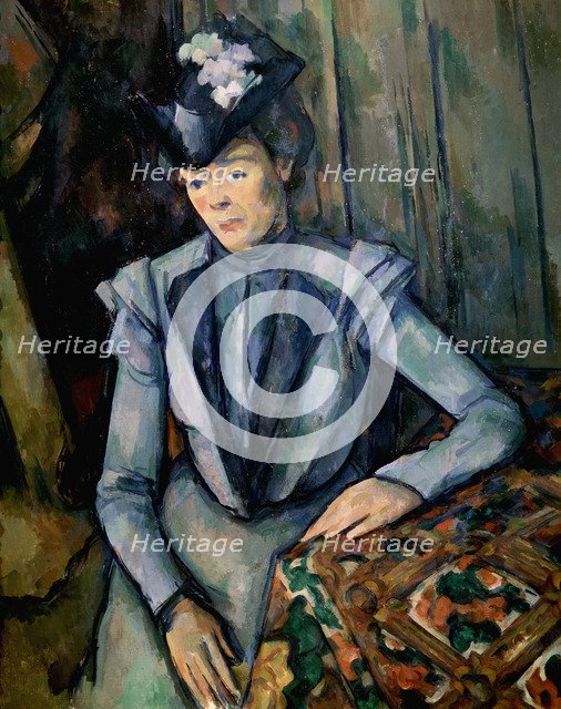 'Lady in Blue (Madame Cézanne)', c1900. Artist: Paul Cezanne