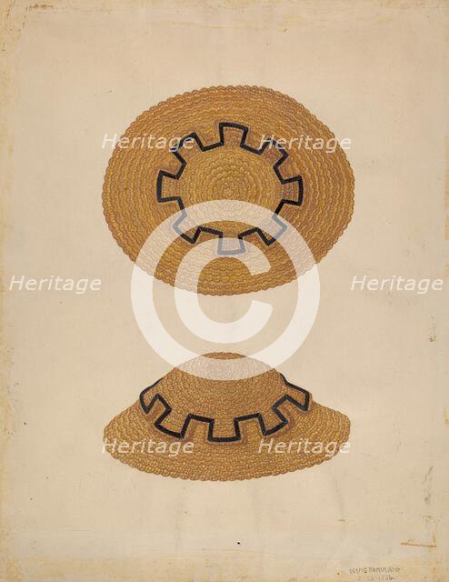 Child's Hat, 1936. Creator: Marie Famularo.