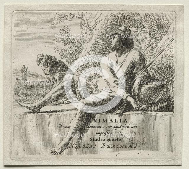 Shepherd and Dog. Creator: Nicolaes Berchem (Dutch, 1620-1683).