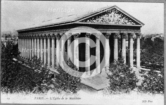 Paris - L'Eglise de la Madeleine. Creator: Unknown.