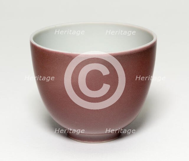 Cup, Qing dynasty (1644-1911), Yongzheng reign mark and period (1723-1735). Creator: Unknown.