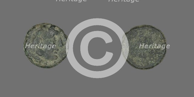 Coin Depicting the Hero Herakles, about 300-200 BCE. Creator: Unknown.
