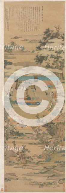 Lady Xuanwen Giving Instruction on the Rites of Zhou, 1638. Creator: Chen Hongshou (Chinese, 1598/99-1652).