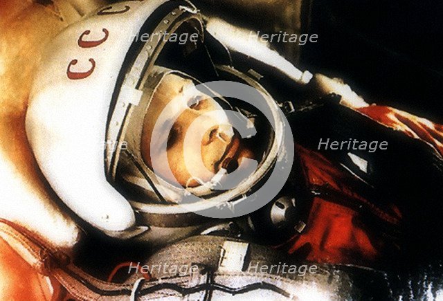 Yuri Gagarin, Russian cosmonaut, 1961. Artist: Unknown