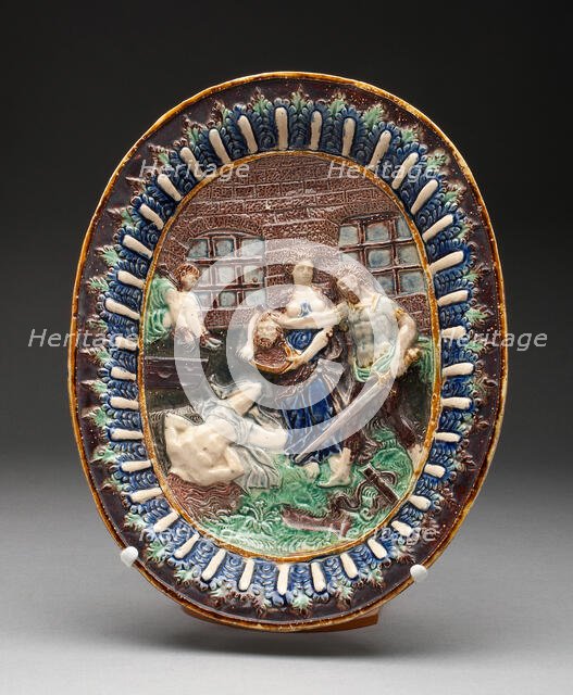 Oval Dish, Paris, 17th century. Creator: Unknown.