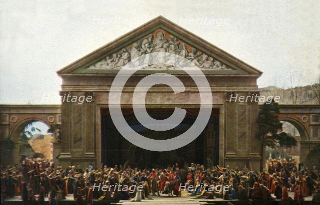 The entry into Jerusalem, 1922.  Creator: Henry Traut.