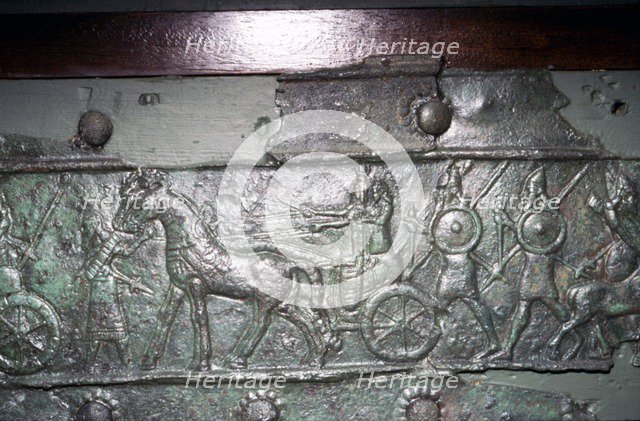 Balawat gates, Assyrian horsemen, 899 BC.  Artist: Unknown.