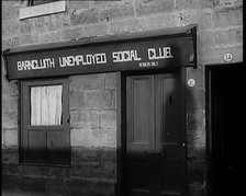 Exterior of Barncluith Unemployed Social Club, 1931. Creator: British Pathe Ltd.