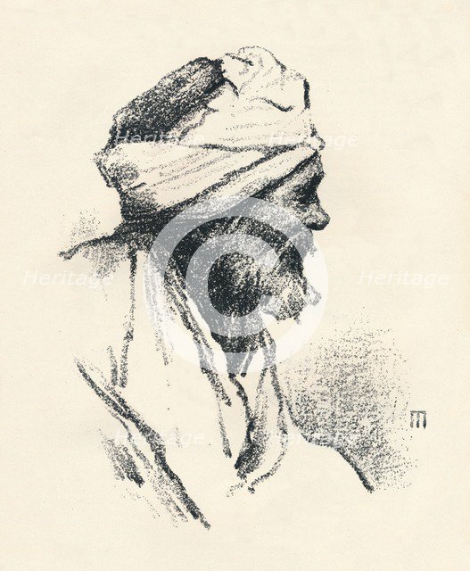 'Study of a Head', c1893, (1894). Artist: Mortimer L Menpes.