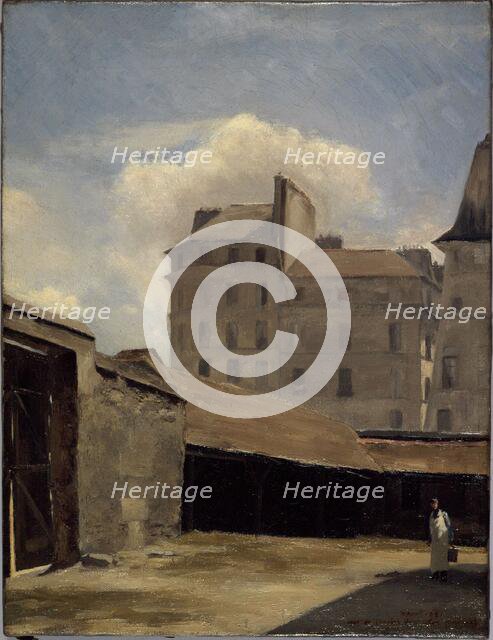 Old Hotel-Dieu, kitchen courtyard, 1882. Creator: Charles Alexis Apoil.