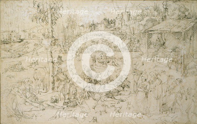 The Pleasures of the World, early 16th century. Artist: Albrecht Durer.