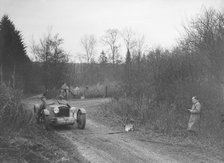 Special open 2-seater competing in the Great West Motor Club Thatcher Trophy, 1938. Artist: Bill Brunell.