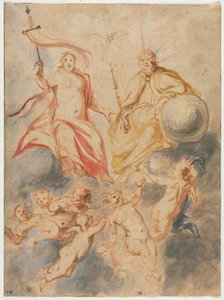 Holy Trinity, c. 1647. Creator: Theodor van Thulden (Flemish, 1606-1669).